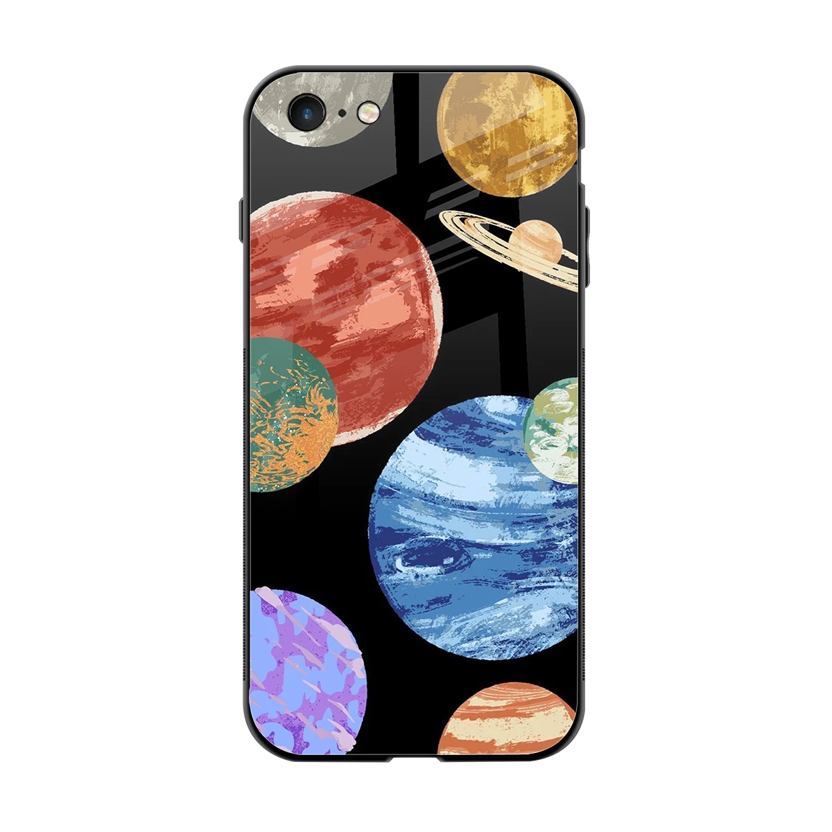 Planet Parade back phone cover | glass case for iphone 6