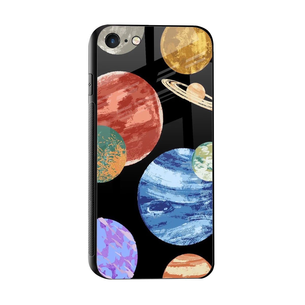 Planet Parade sleek iphone 7 cover with tempered glass back and TPU edges