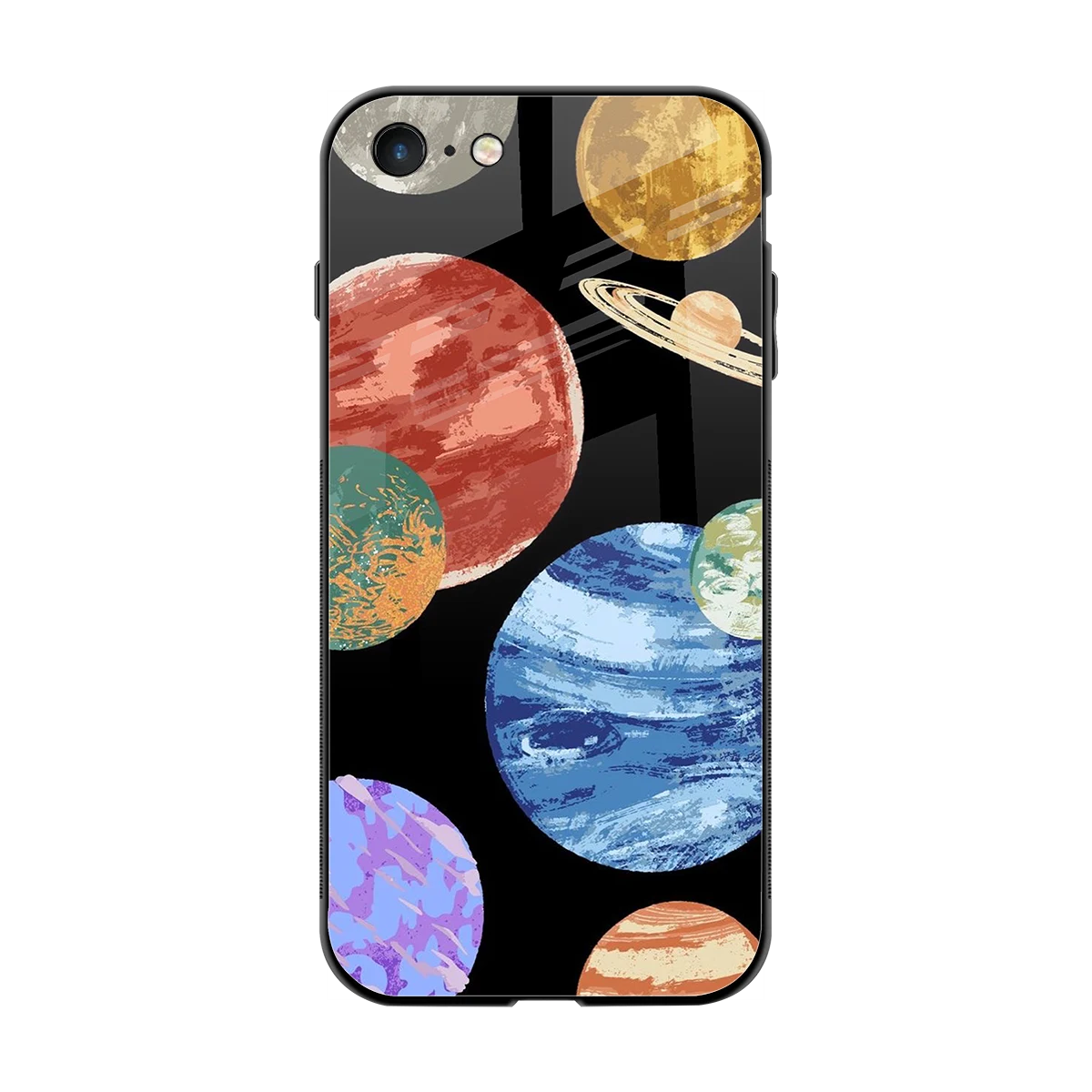 Planet Parade back phone cover | glass case for iphone 7