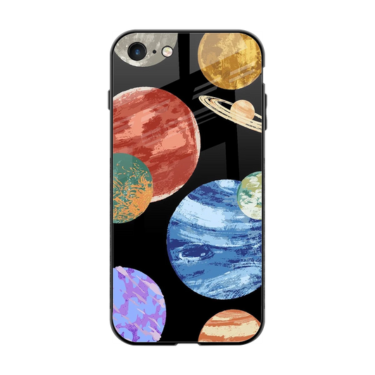 Planet Parade back phone cover | glass case for iphone 7