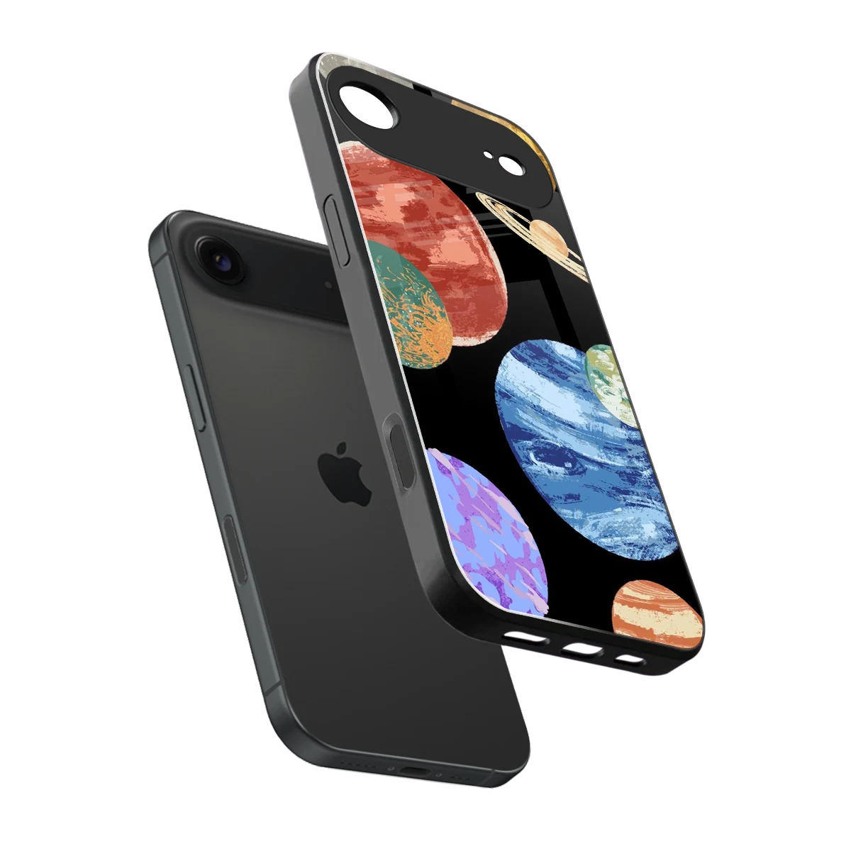 Planet Parade sleek iphone air cover with tempered glass back and TPU edges