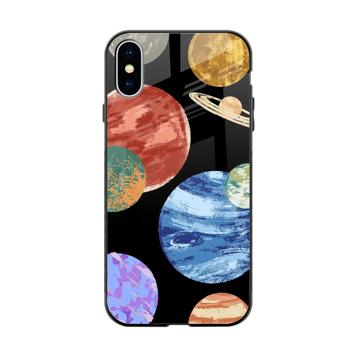 Planet Parade back phone cover | glass case for iphone x