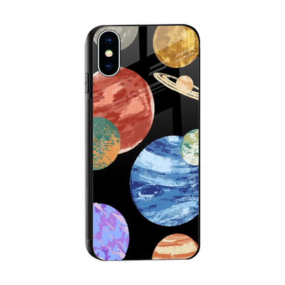 Planet Parade sleek iphone x cover with tempered glass back and TPU edges