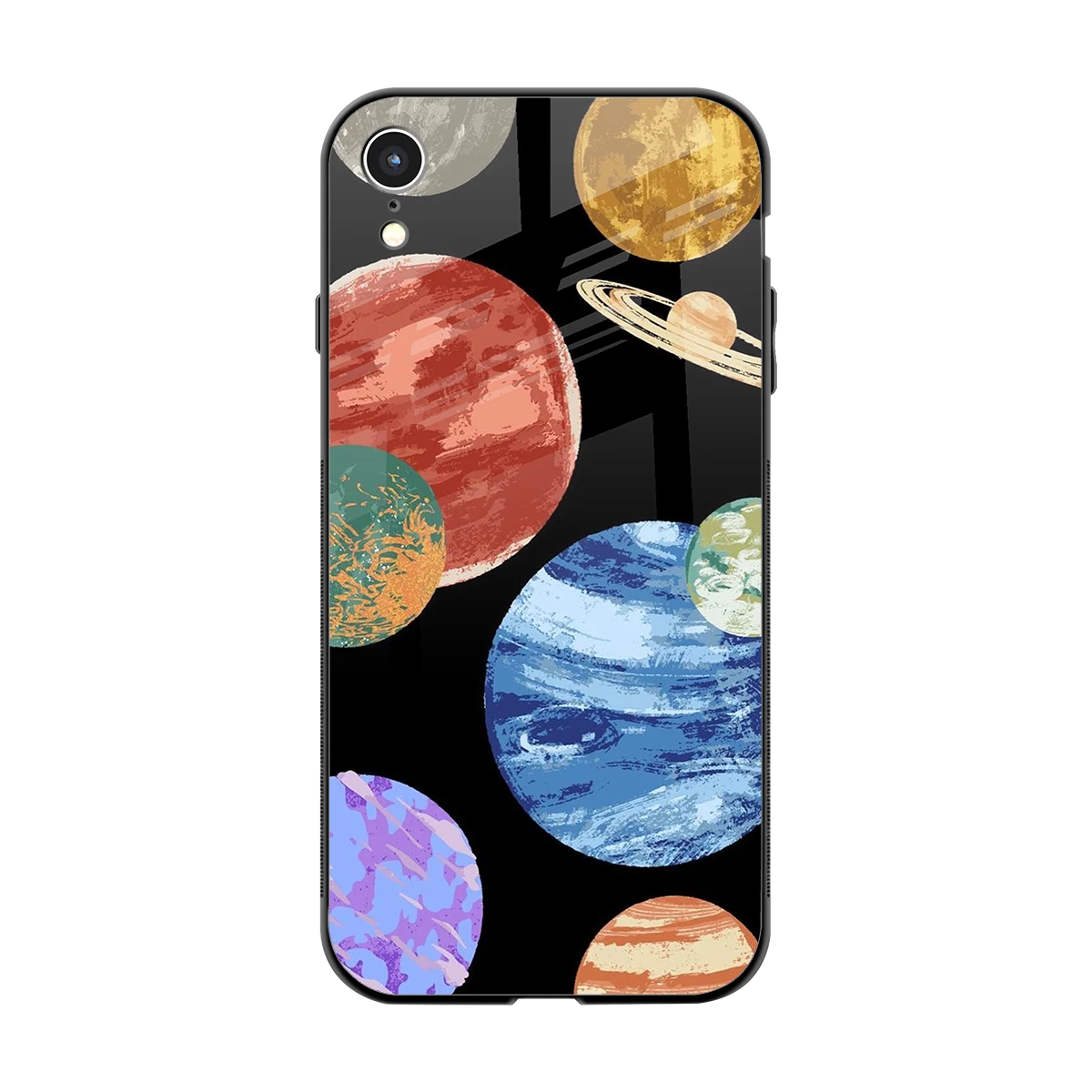 Planet Parade back phone cover | glass case for iphone xr