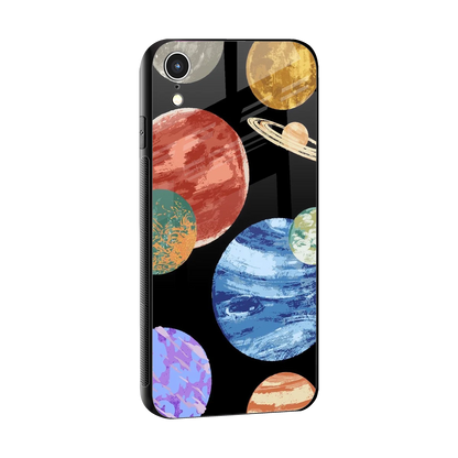Planet Parade sleek iphone xr cover with tempered glass back and TPU edges