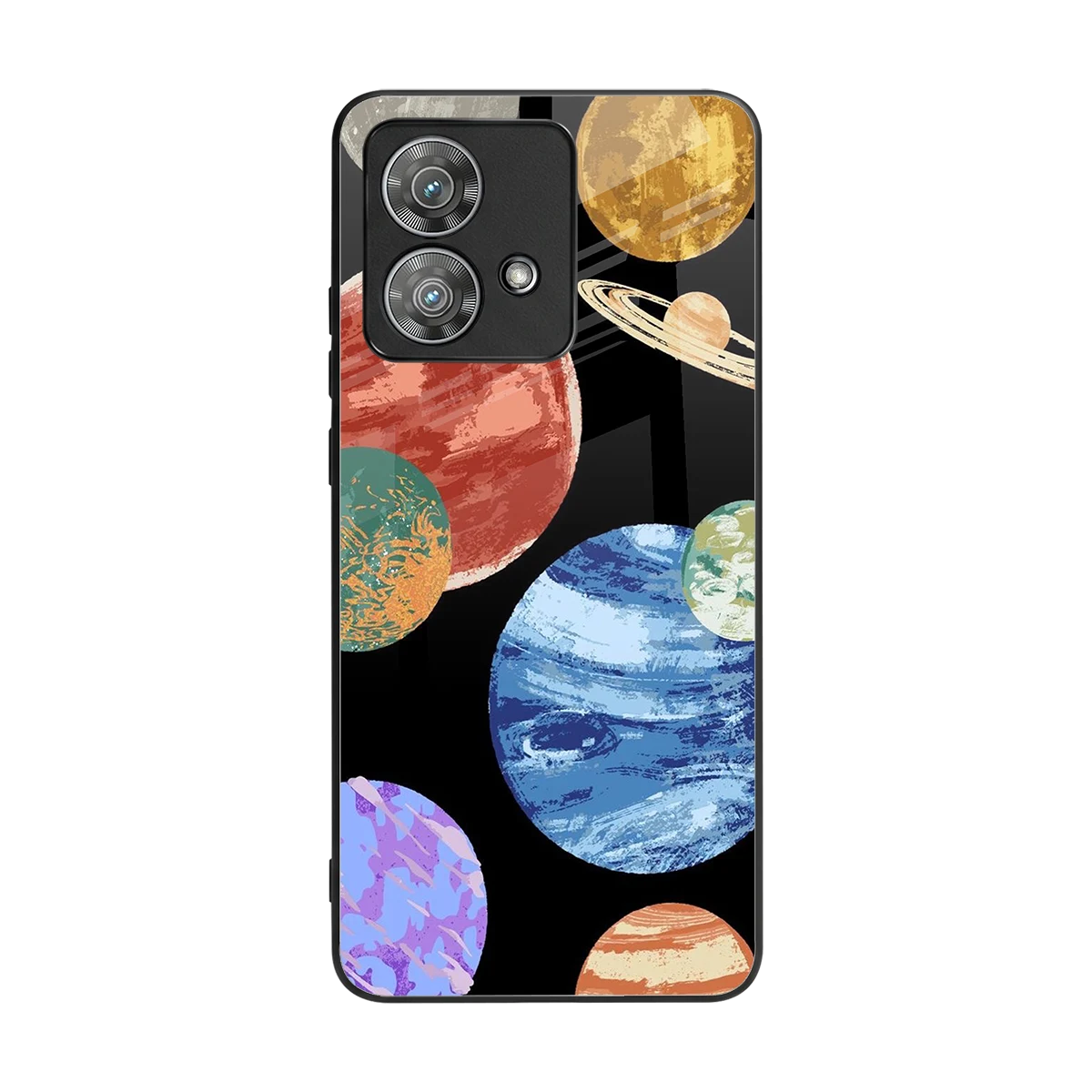 Planet Parade back phone cover | glass case for motorola edge 40 neo 5g