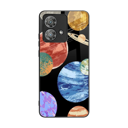 Planet Parade back phone cover | glass case for motorola edge 40 neo 5g