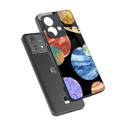 Planet Parade sleek motorola edge 40 neo 5g cover with tempered glass back and TPU edges