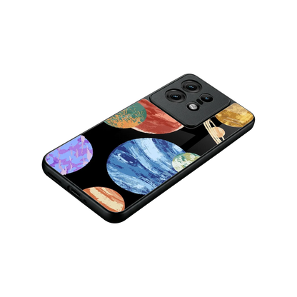 Planet Parade stylish phone case for motorola edge 50 pro | glossy glass and slim fit
