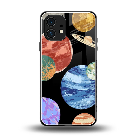 Planet Parade back phone cover | glass case for nothing phone 1