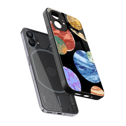 Planet Parade sleek nothing phone 1 cover with tempered glass back and TPU edges