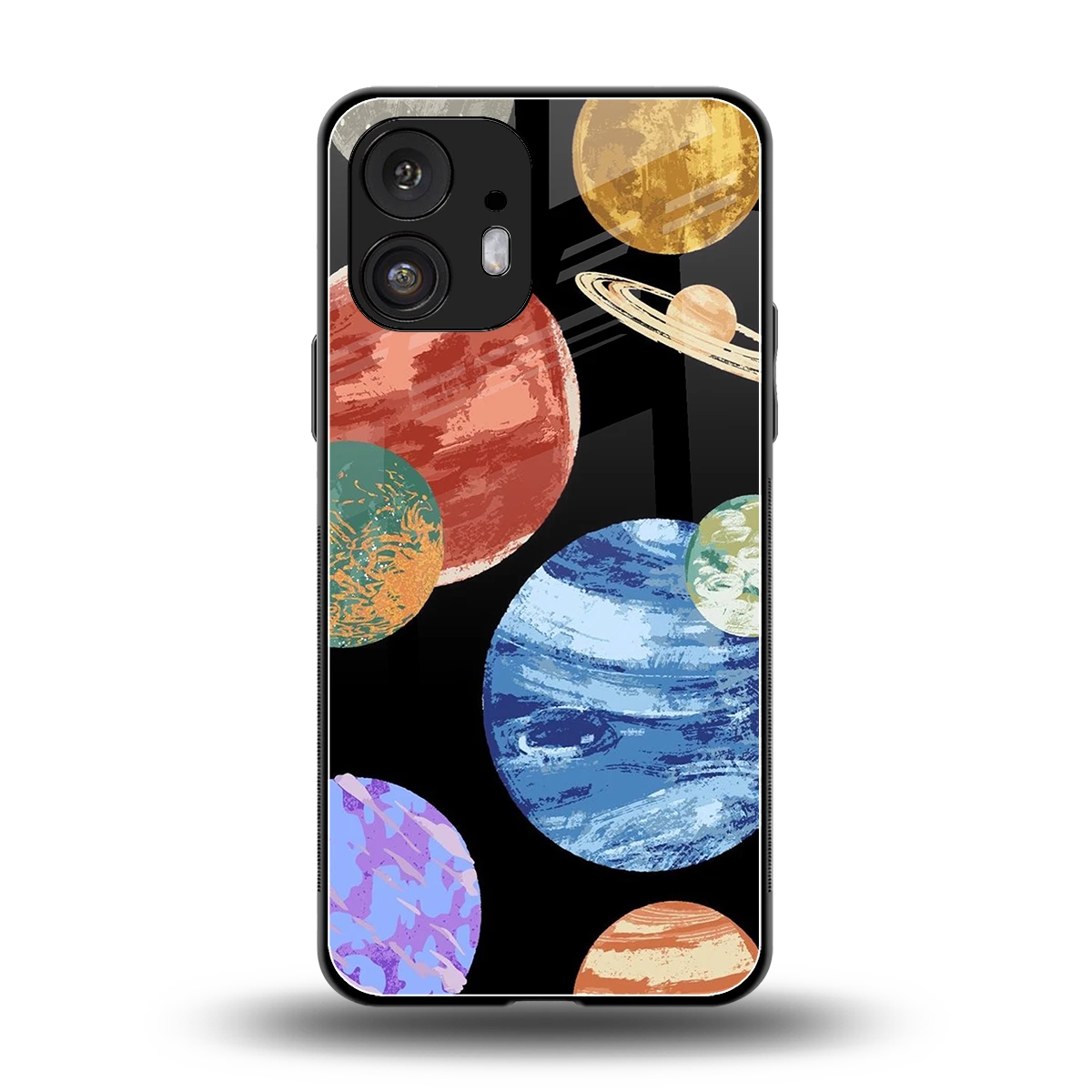 Planet Parade back phone cover | glass case for nothing phone 2