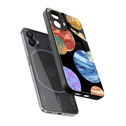 Planet Parade sleek nothing phone 2 cover with tempered glass back and TPU edges