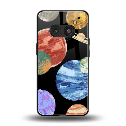 Planet Parade back phone cover | glass case for nothing phone 2a plus