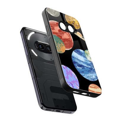 Planet Parade sleek nothing phone 2a plus cover with tempered glass back and TPU edges
