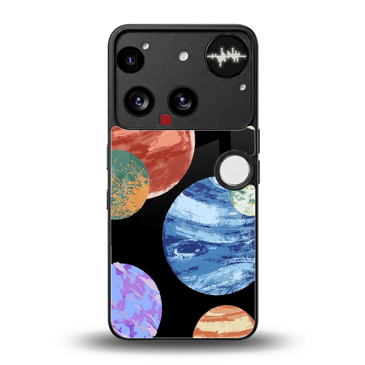 Planet Parade back phone cover | glass case for nothing phone 3