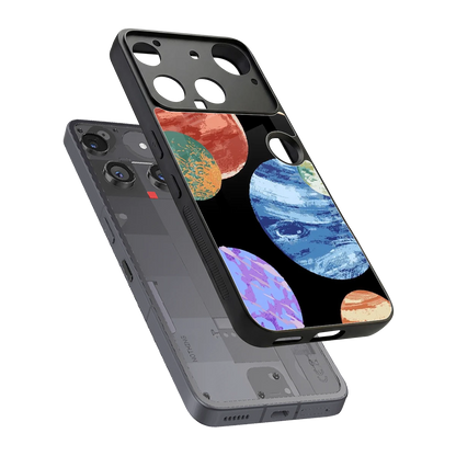 Planet Parade sleek nothing phone 3 cover with tempered glass back and TPU edges