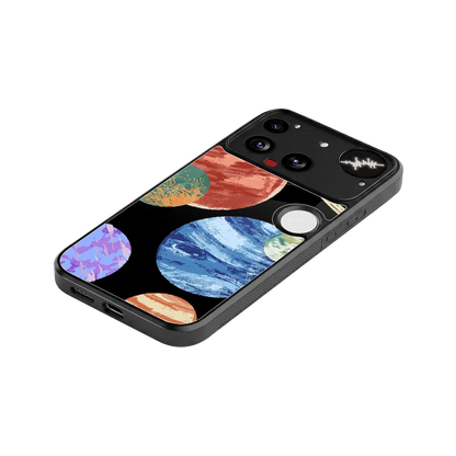 Planet Parade stylish phone case for nothing phone 3 | glossy glass and slim fit