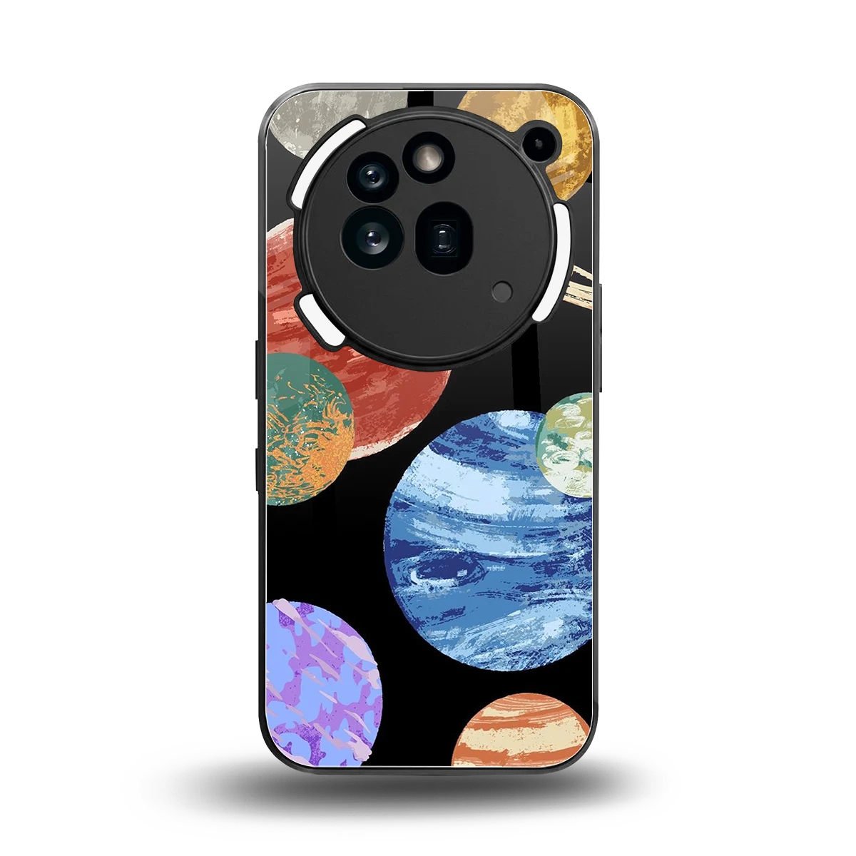 Planet Parade back phone cover | glass case for nothing phone 3a pro