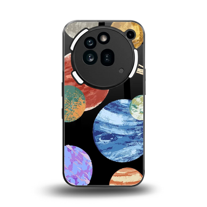 Planet Parade back phone cover | glass case for nothing phone 3a pro