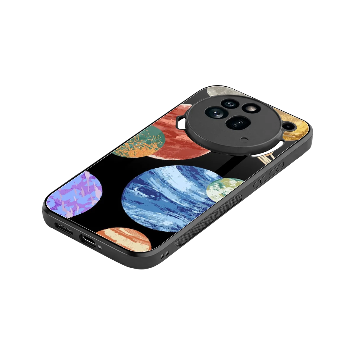 Planet Parade stylish phone case for nothing phone 3a pro | glossy glass and slim fit