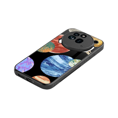 Planet Parade stylish phone case for nothing phone 3a pro | glossy glass and slim fit