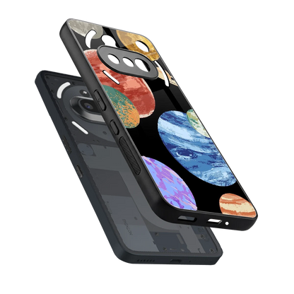 Planet Parade sleek nothing phone 3a cover with tempered glass back and TPU edges