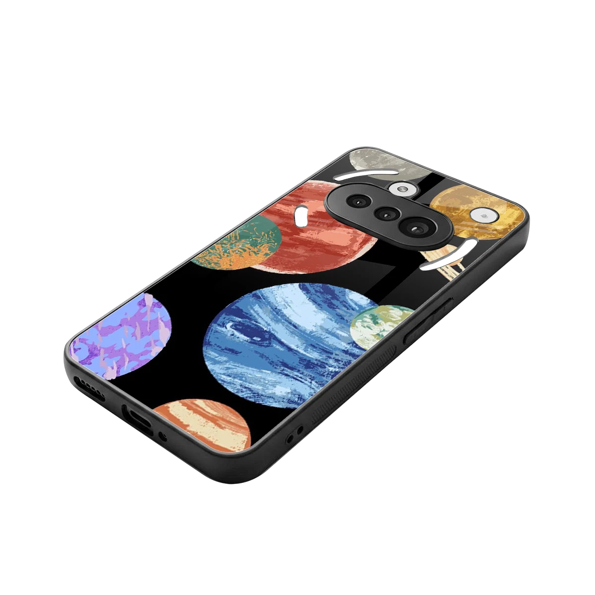 Planet Parade stylish phone case for nothing phone 3a | glossy glass and slim fit