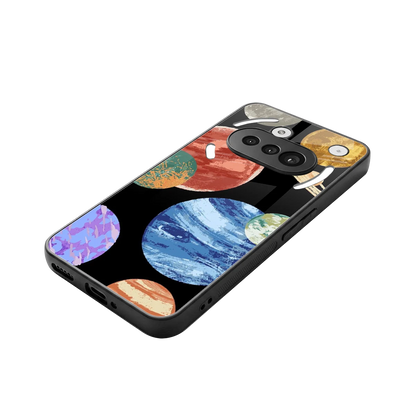 Planet Parade stylish phone case for nothing phone 3a | glossy glass and slim fit