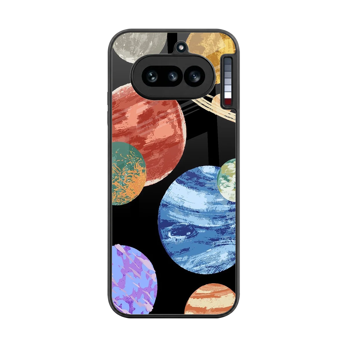 Planet Parade back phone cover | glass case for nothing phone 4a