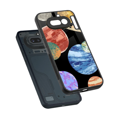 Planet Parade sleek nothing phone 4a cover with tempered glass back and TPU edges