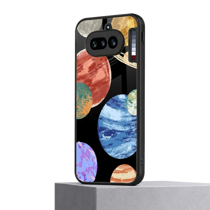 Planet Parade nothing phone 4a mobile cover | shockproof glass phone case