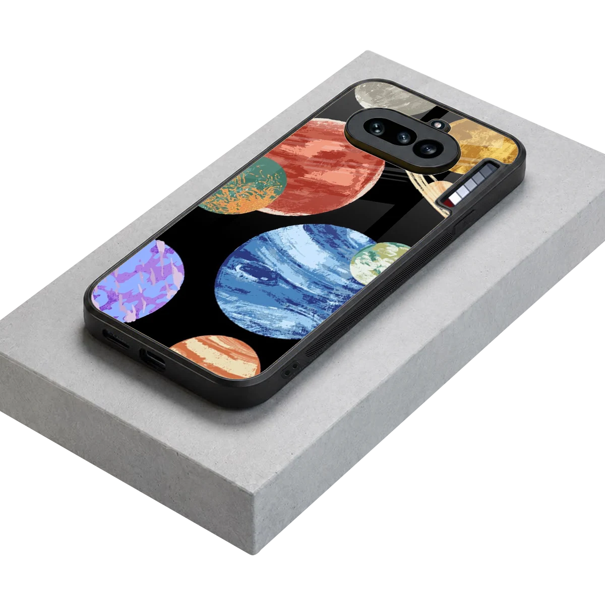 Planet Parade stylish phone case for nothing phone 4a | glossy glass and slim fit