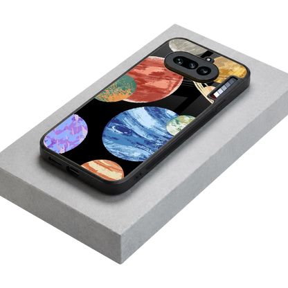 Planet Parade stylish phone case for nothing phone 4a | glossy glass and slim fit