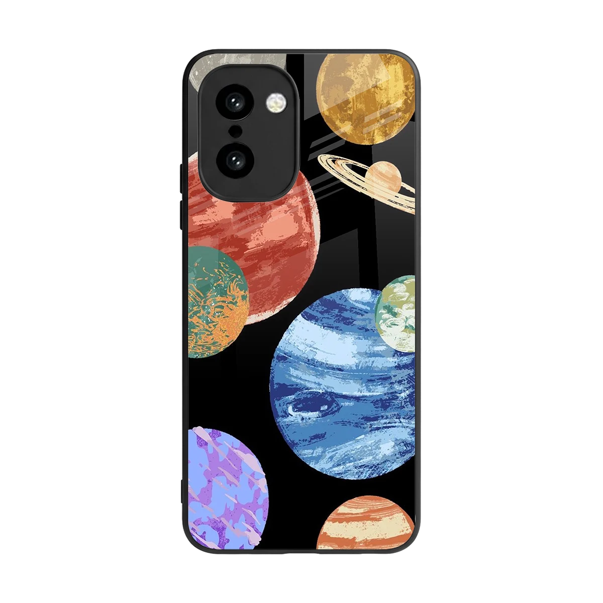 Planet Parade back phone cover | glass case for oneplus 15r