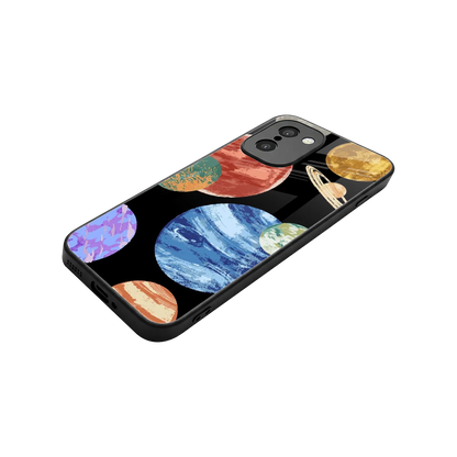 Planet Parade stylish phone case for oneplus 15r | glossy glass and slim fit