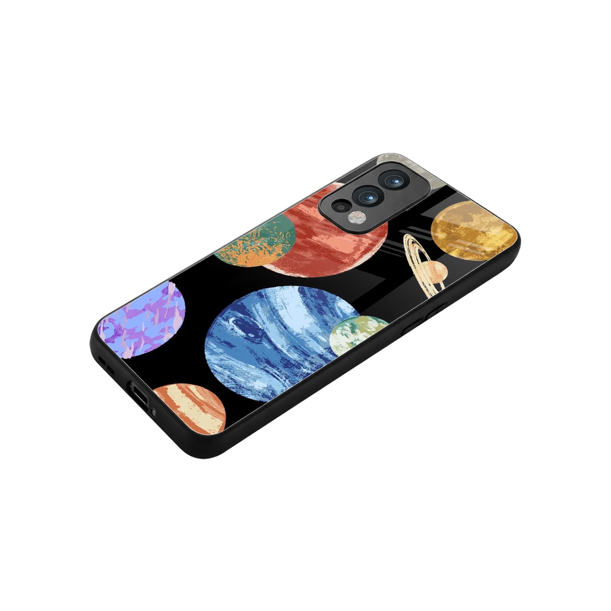 Planet Parade stylish phone case for oneplus nord 2 | glossy glass and slim fit