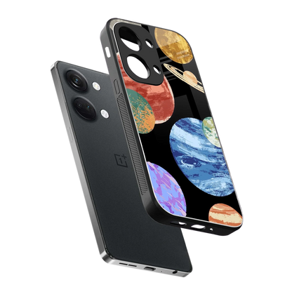 Planet Parade sleek oneplus nord 3 cover with tempered glass back and TPU edges