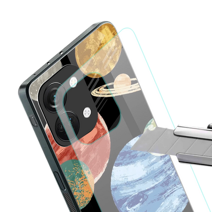 Planet Parade stylish phone case for oneplus nord 3 | glossy glass and slim fit