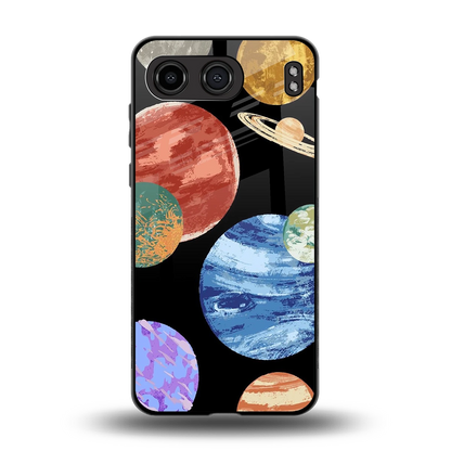 Planet Parade back phone cover | glass case for oneplus nord 4