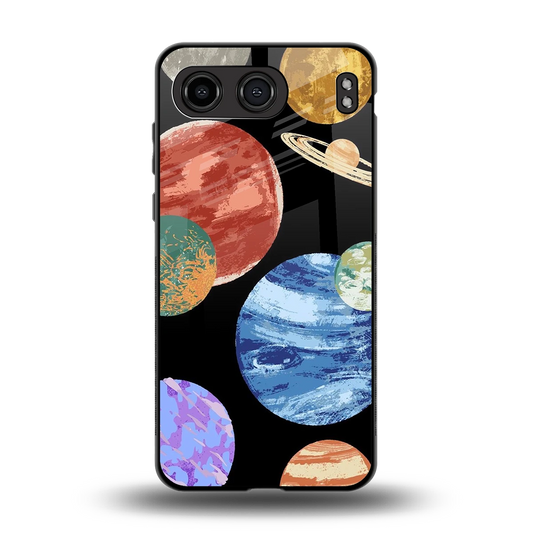 Planet Parade back phone cover | glass case for oneplus nord 4