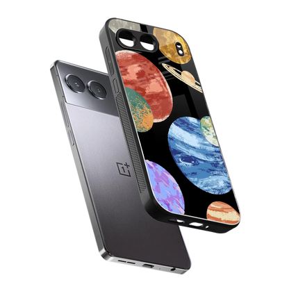 Planet Parade sleek oneplus nord 4 cover with tempered glass back and TPU edges