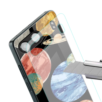 Planet Parade stylish phone case for oneplus nord 4 | glossy glass and slim fit