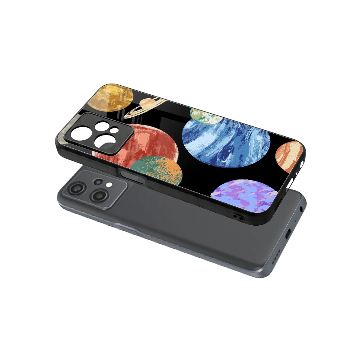 Planet Parade sleek oneplus nord ce 2 lite cover with tempered glass back and TPU edges