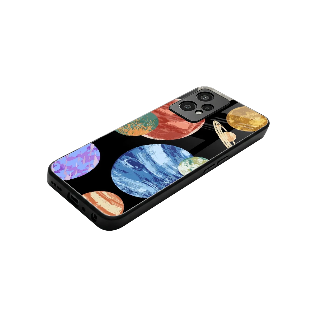 Planet Parade stylish phone case for oneplus nord ce 2 lite | glossy glass and slim fit