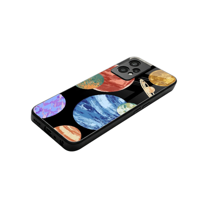 Planet Parade stylish phone case for oneplus nord ce 2 lite | glossy glass and slim fit