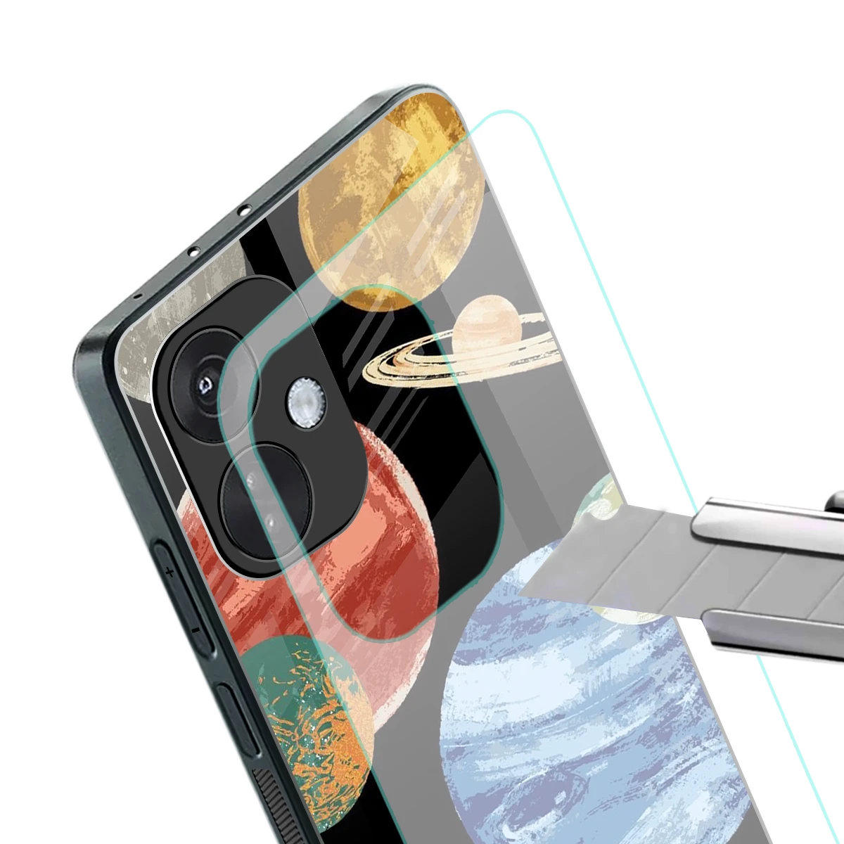 Planet Parade stylish phone case for oneplus nord ce 3 | glossy glass and slim fit