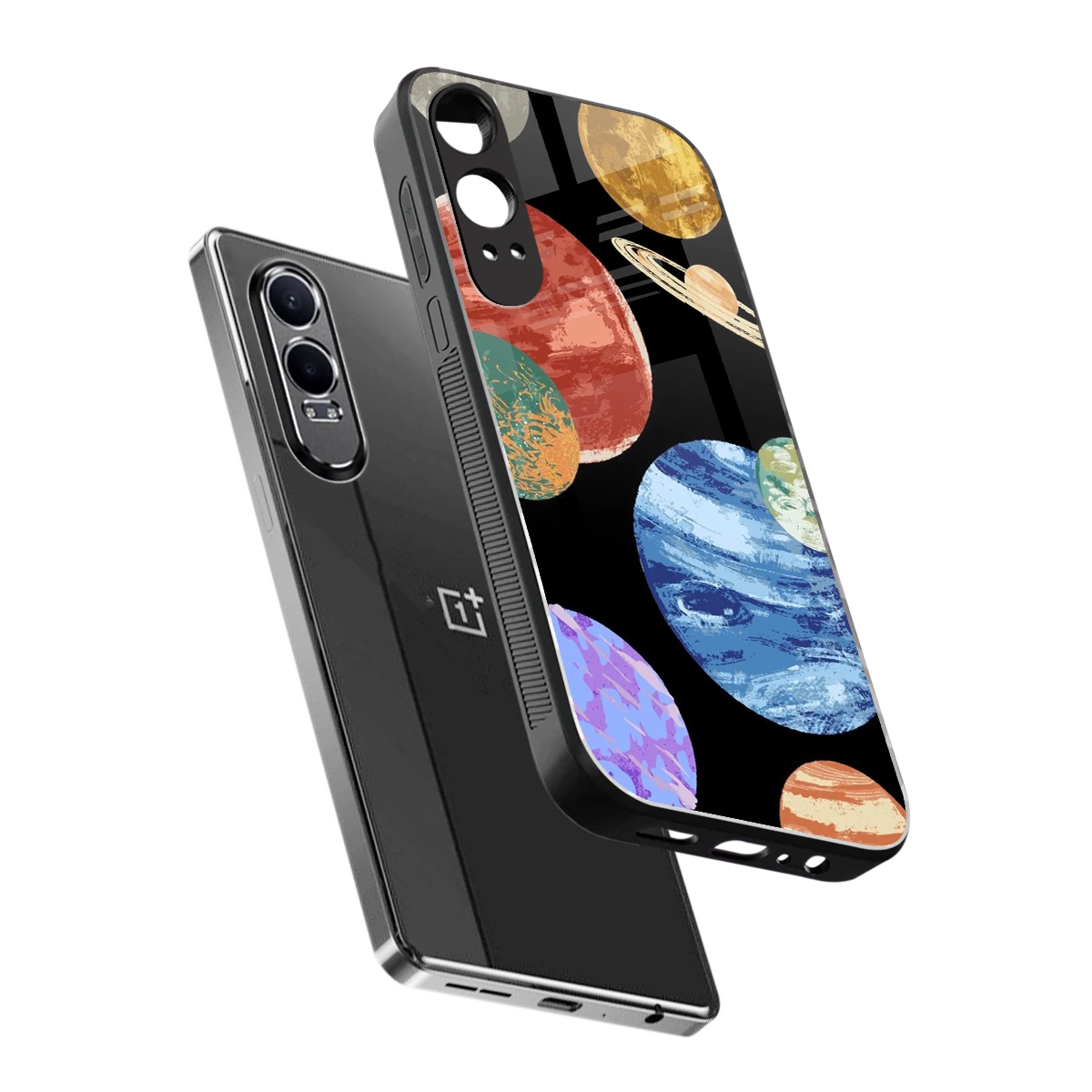 Planet Parade sleek oneplus nord ce 4 lite cover with tempered glass back and TPU edges