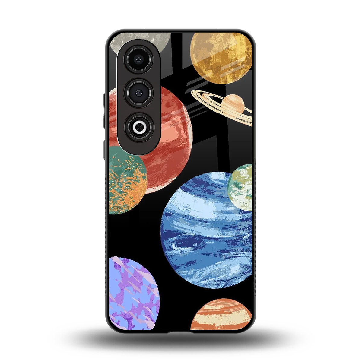 Planet Parade back phone cover | glass case for oneplus nord ce 4