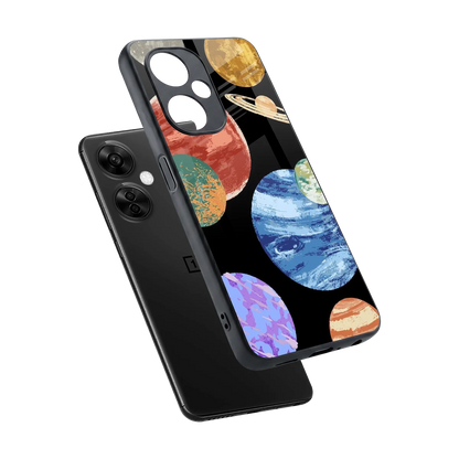 Planet Parade sleek oneplus nord ce 3 lite cover with tempered glass back and TPU edges